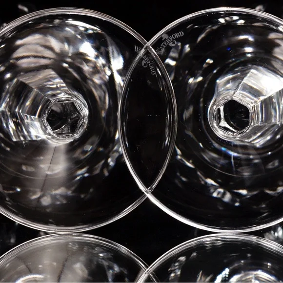 Waterford Crystal White Drinkware Set with Intricate Patterns - Picture 3 of 10